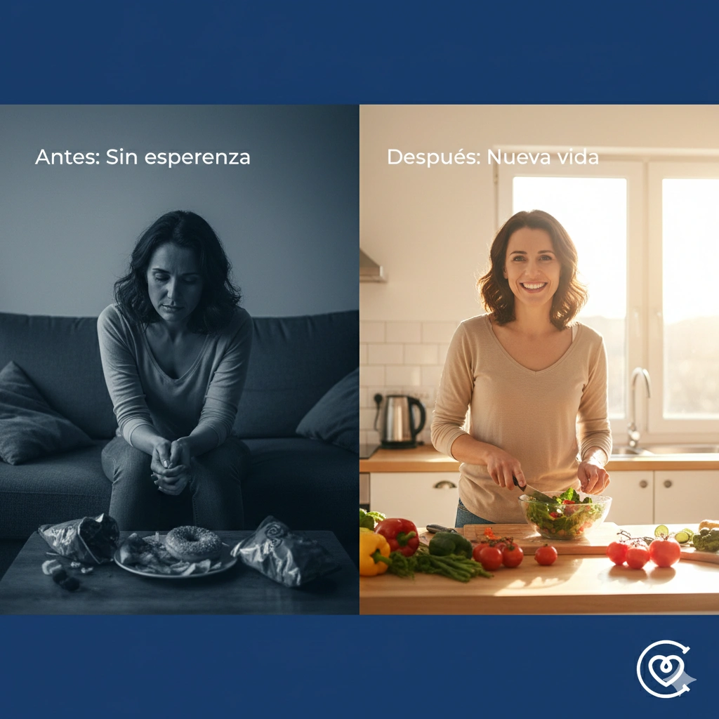 Transformación vida paciente manga gástrica Turquía - antes y después cambio emocional