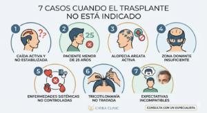 cuando no hacerse un trasplante capilar contraindicaciones Cayra Clinic