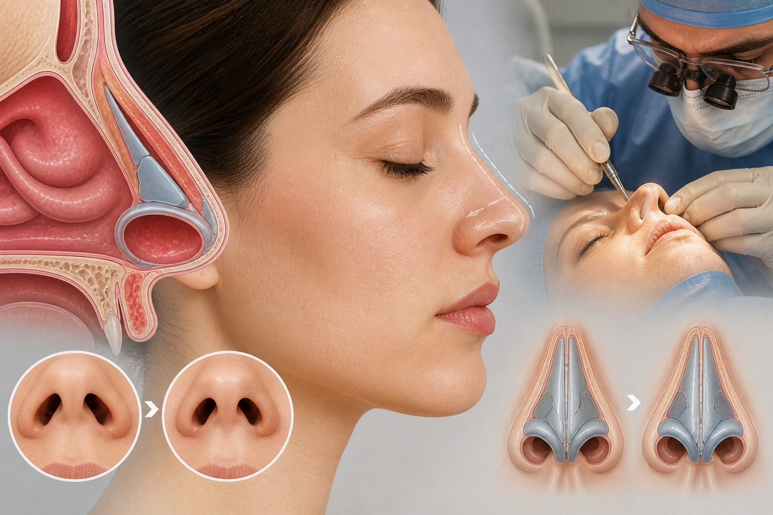 Retiro de ferula y laminas de silicona tras septorrinoplastia en Estambul